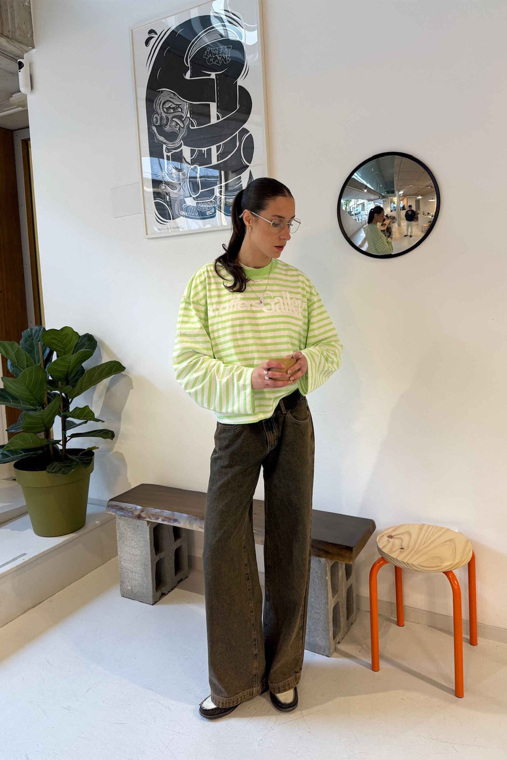 Longsleeve Scuffers Curator Longsleeve Verdes Blancos | 13697NXHR