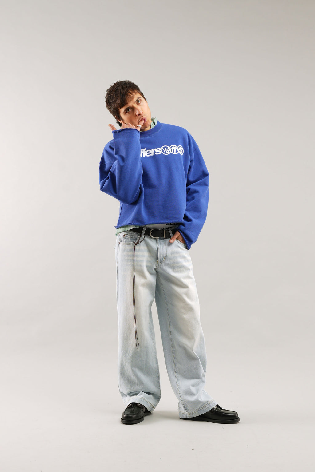 Longsleeve Scuffers New Age Sweatshirt Azul Rey Azules | 62480RMIO