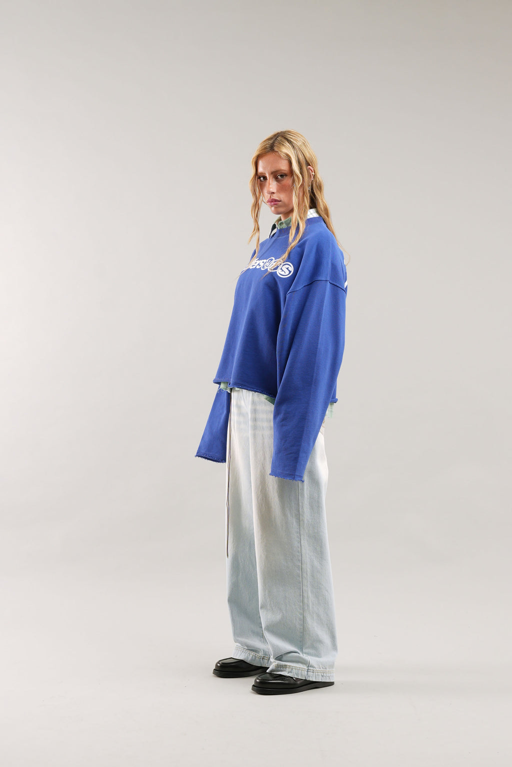 Longsleeve Scuffers New Age Sweatshirt Azul Rey Azules | 62480RMIO