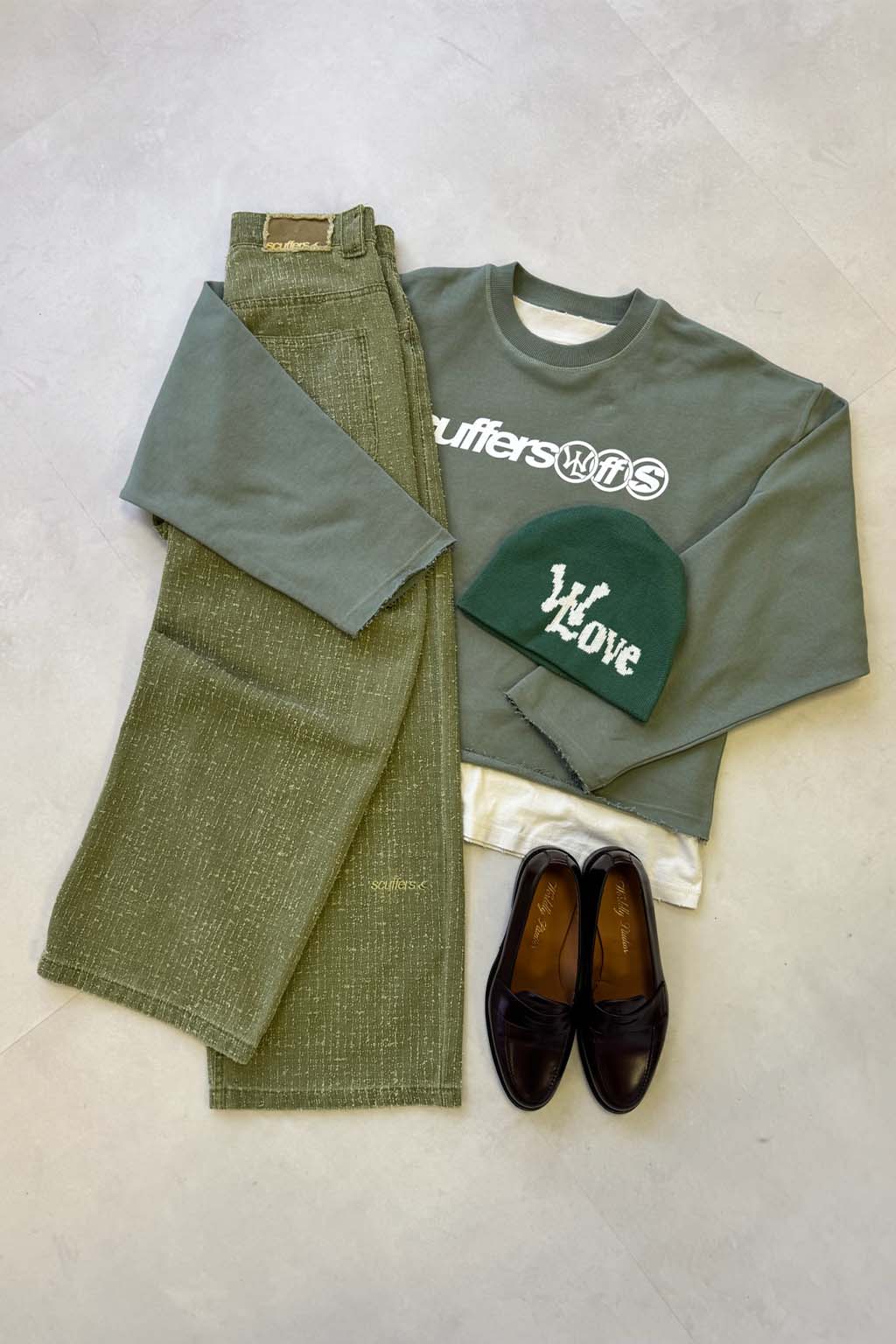 Longsleeve Scuffers New Age Sweatshirt Kaki | 52430VHFG