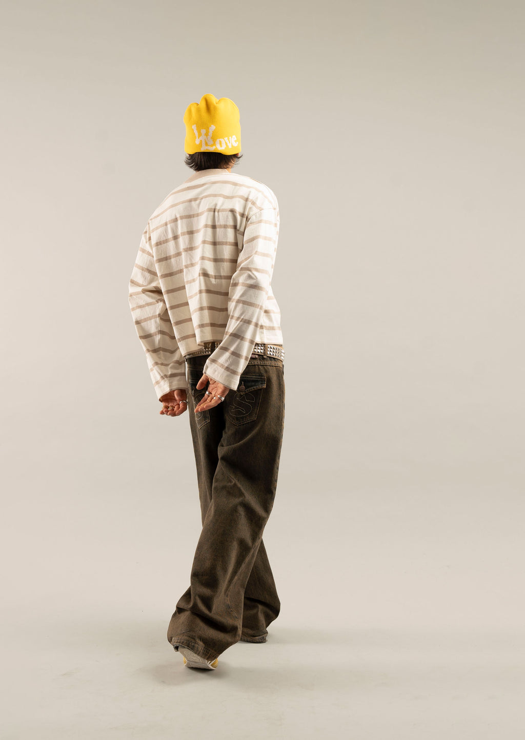Longsleeve Scuffers Shield Striped Longsleeve Marrom | 06412AQEC