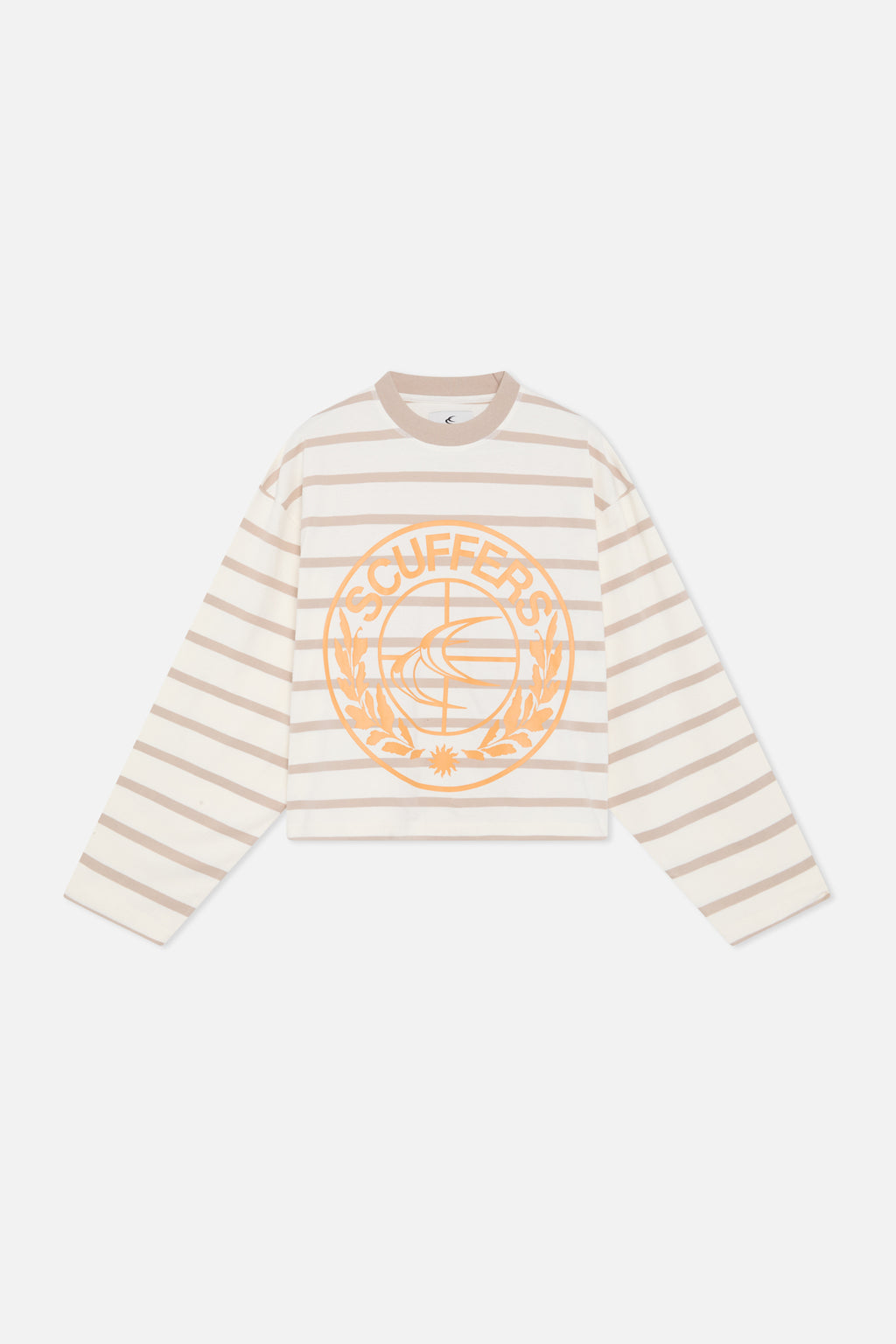 Longsleeve Scuffers Shield Striped Longsleeve Marrom | 06412AQEC