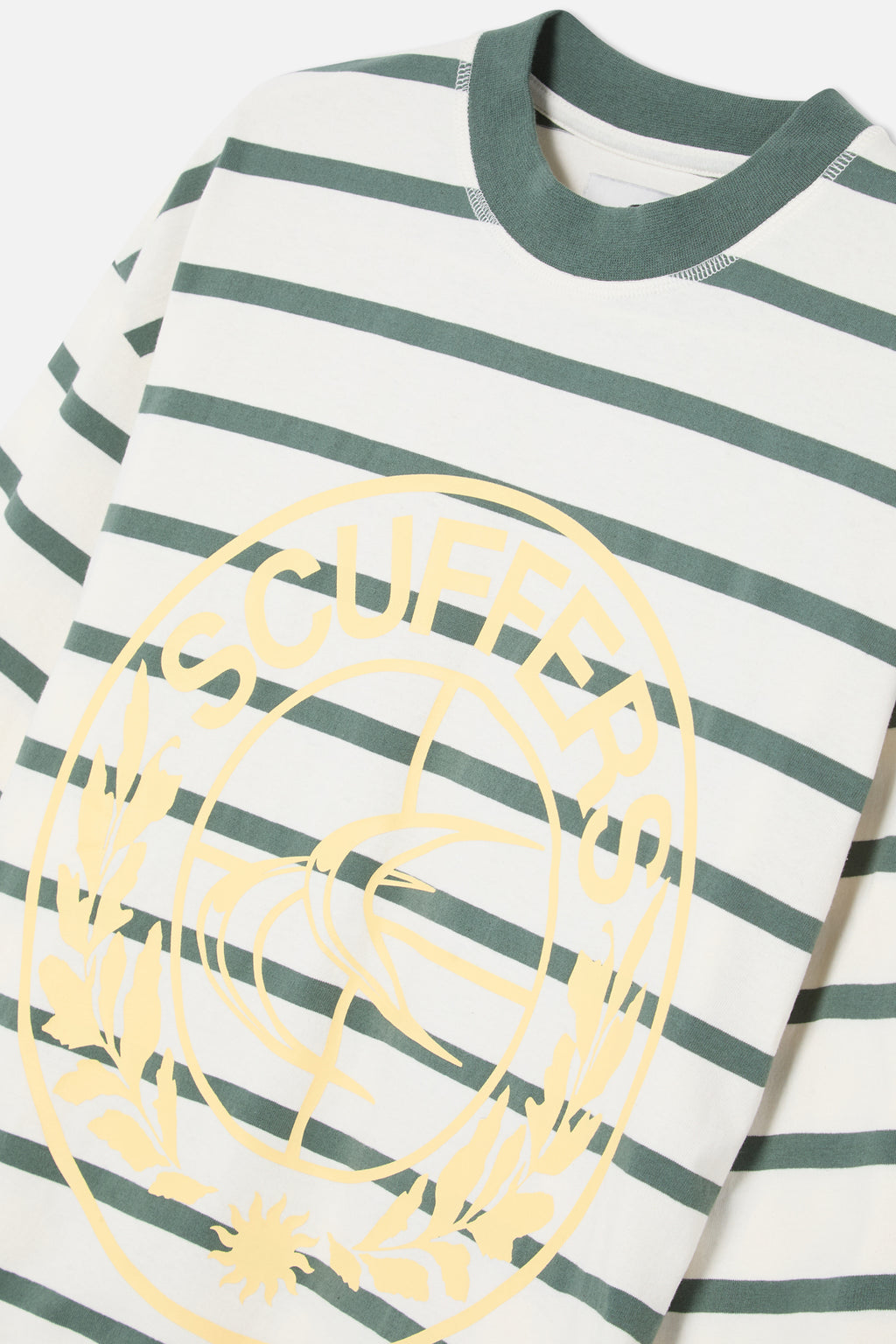 Longsleeve Scuffers Shield Striped Longsleeve Verdes | 62478QNFZ