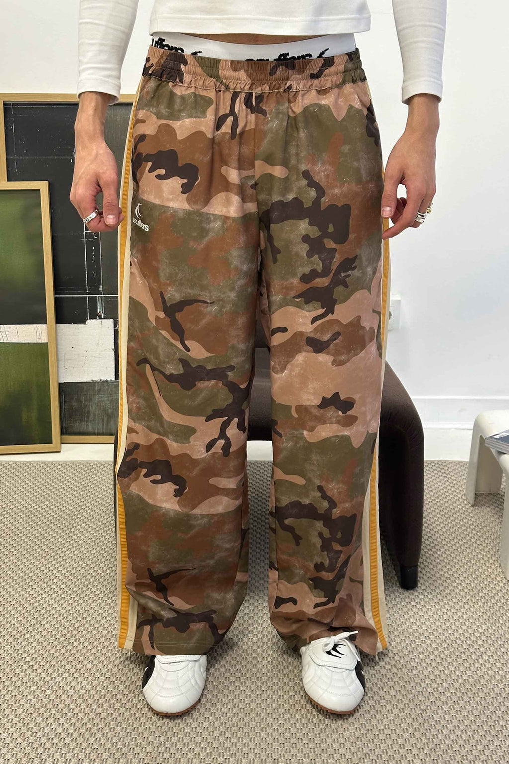 Pantalon Deportivo Scuffers Camo Tech Pants Verdes | 97125OQNH