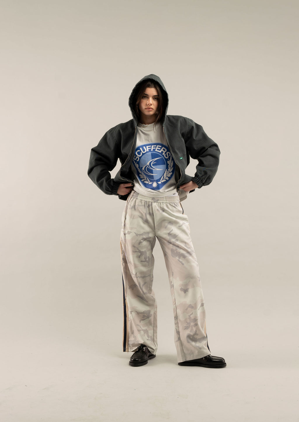 Pantalon Deportivo Scuffers Camo Tech Pants Azules | 98403ZFCO