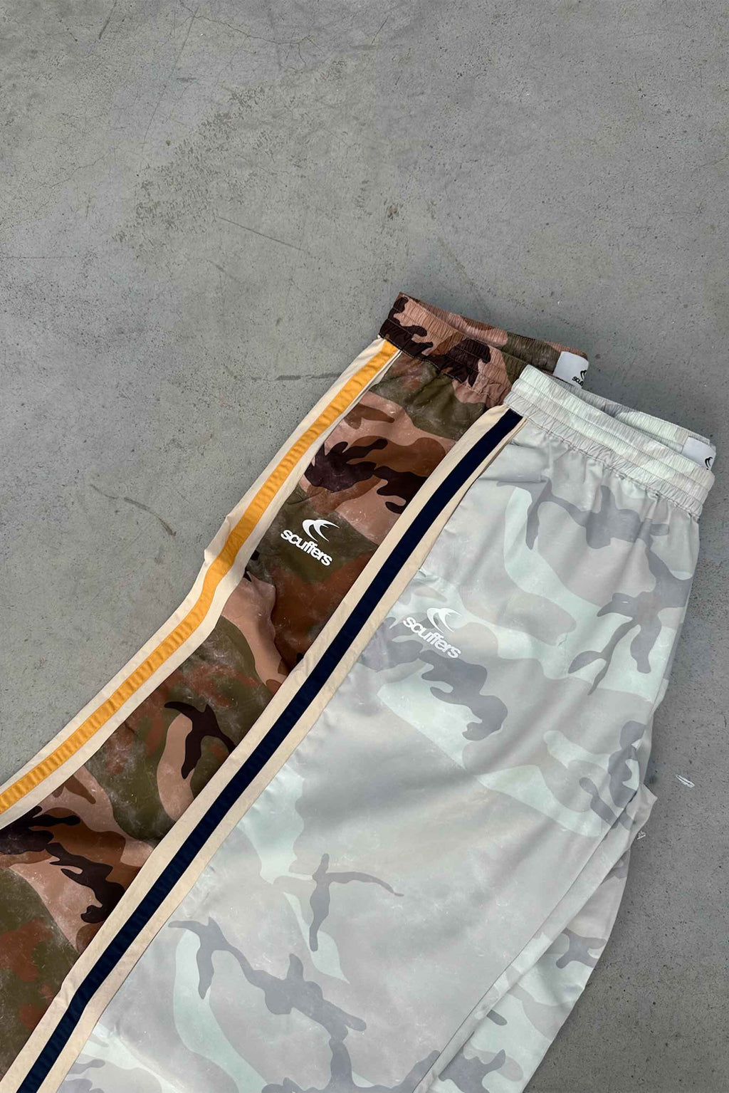 Pantalon Deportivo Scuffers Camo Tech Pants Azules | 98403ZFCO