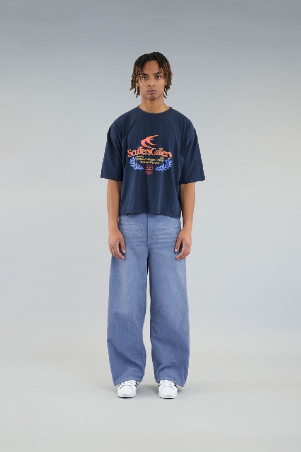 Pantalon Scuffers Jumbo Corduroy Azules | 41375IHLZ