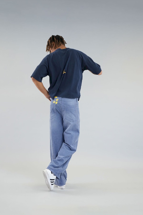 Pantalon Scuffers Jumbo Corduroy Azules | 41375IHLZ