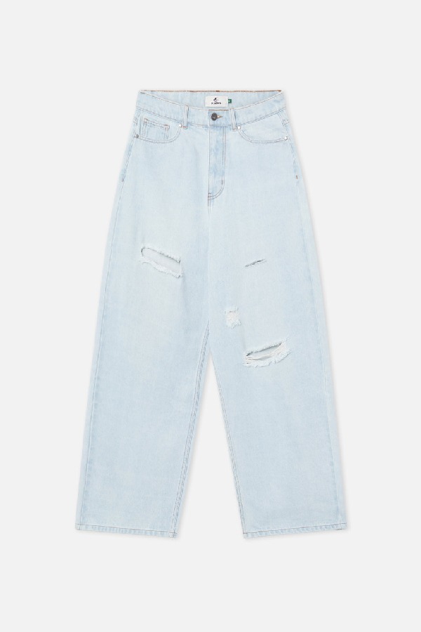 Pantalon Scuffers Jumbo Ripped Pants Azules Claro | 35019LQZW