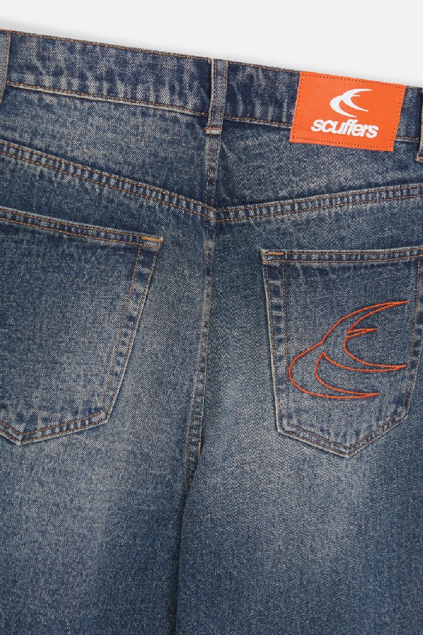 Pantalon Scuffers Jumbo Ripped Pants Azules | 28693THKN