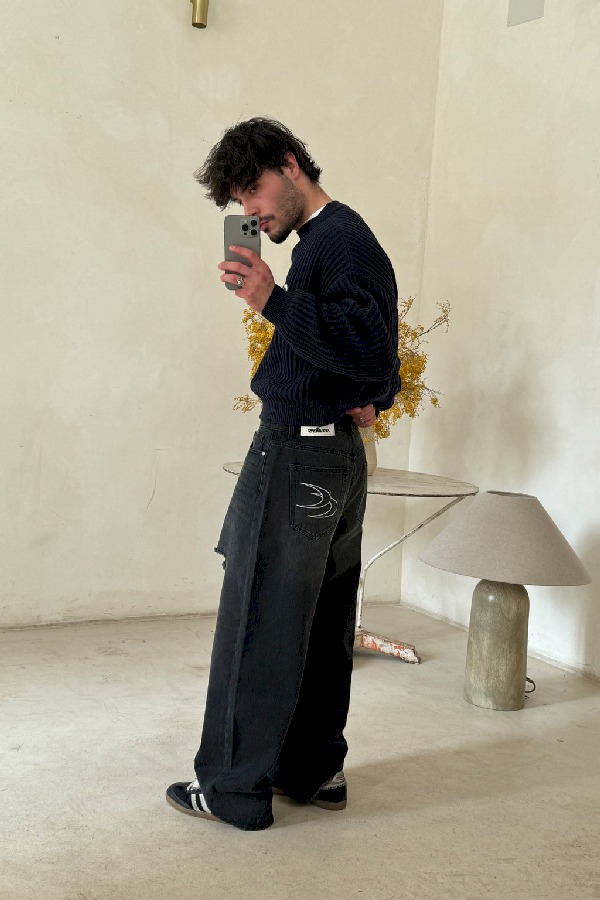 Pantalon Scuffers Jumbo Ripped Pants Negros | 63279GYTR