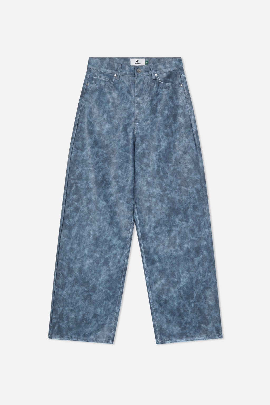 Pantalon Scuffers Leather Jumbo Pants Azules | 20691UDOK