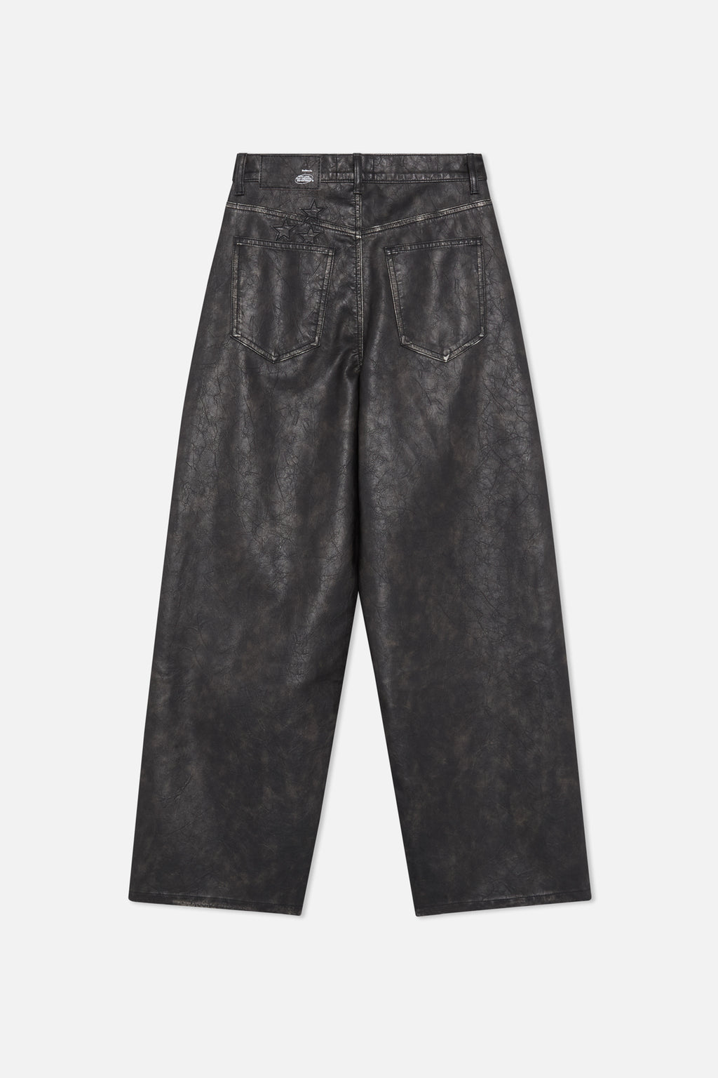 Pantalon Scuffers Leather Jumbo Pants Azules | 07563ESRY