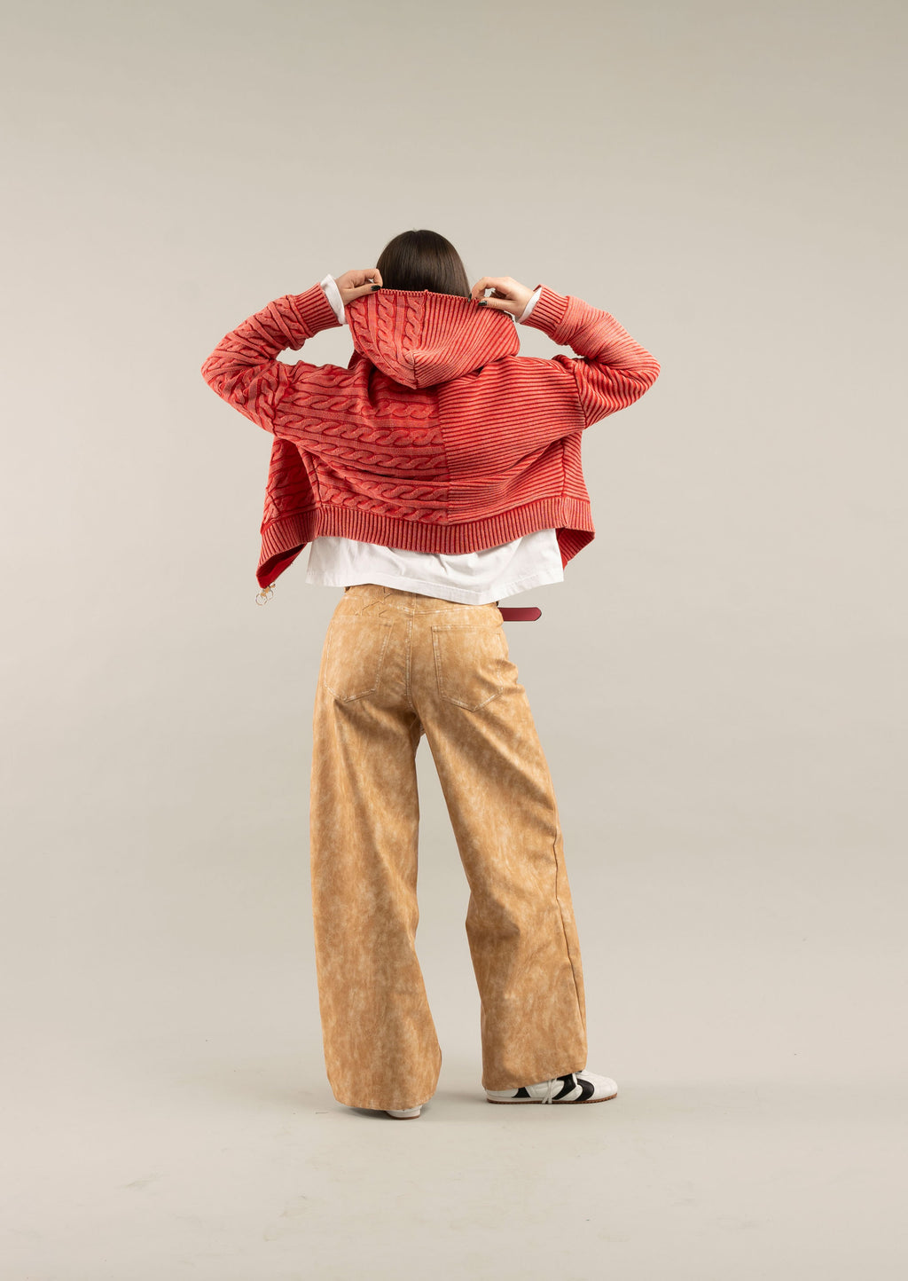 Pantalon Scuffers Leather Jumbo Pants Canela | 92068OUES