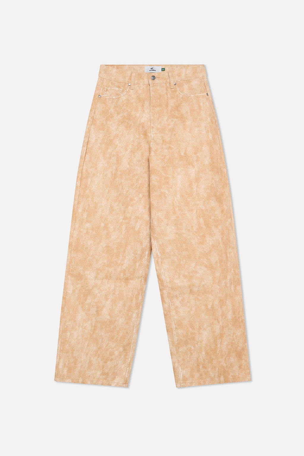 Pantalon Scuffers Leather Jumbo Pants Canela | 92068OUES