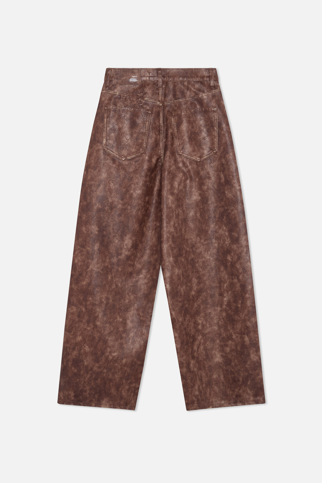 Pantalon Scuffers Leather Jumbo Pants Marrom | 14869TCXP