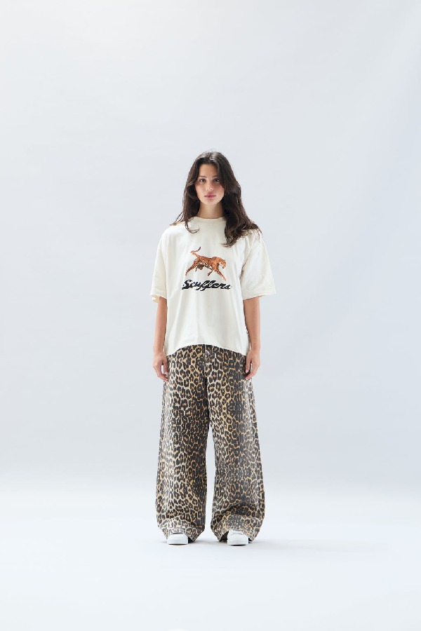 Pantalon Scuffers Leopard Jumbo Pants | 70128GVSP