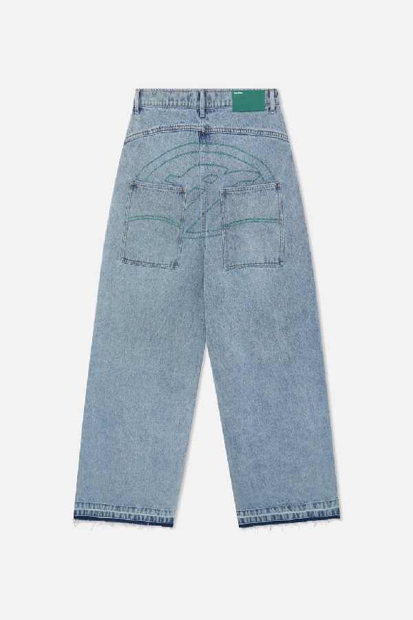 Pantalon Scuffers Naked Pants Azules Claro | 54312MTIF