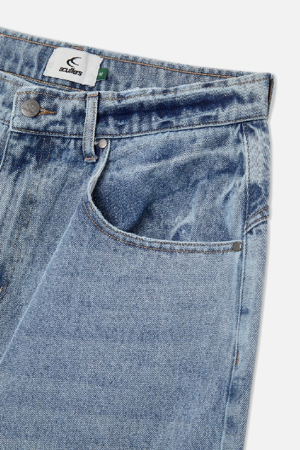 Pantalon Scuffers Naked Pants Azules Claro | 54312MTIF