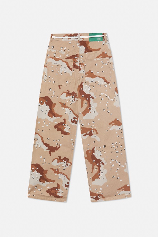 Pantalon Scuffers Oversized Brown Camo | 01874XPZR