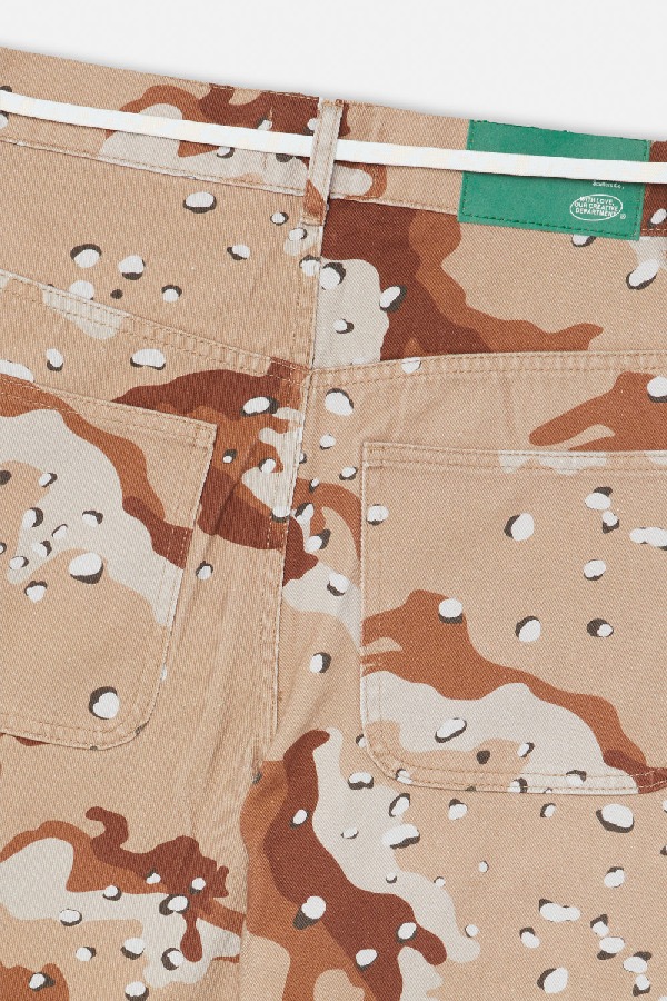 Pantalon Scuffers Oversized Brown Camo | 01874XPZR