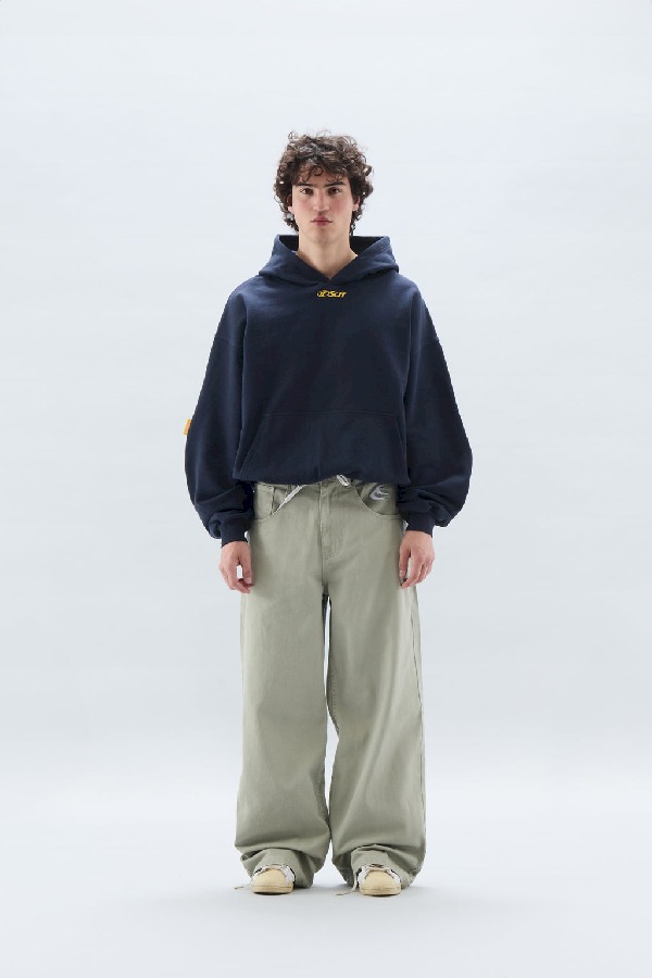 Pantalon Scuffers Oversized Green Jeans | 56879HNUJ