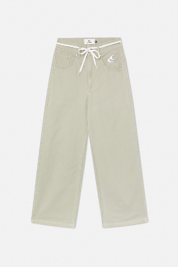 Pantalon Scuffers Oversized Green Jeans | 56879HNUJ