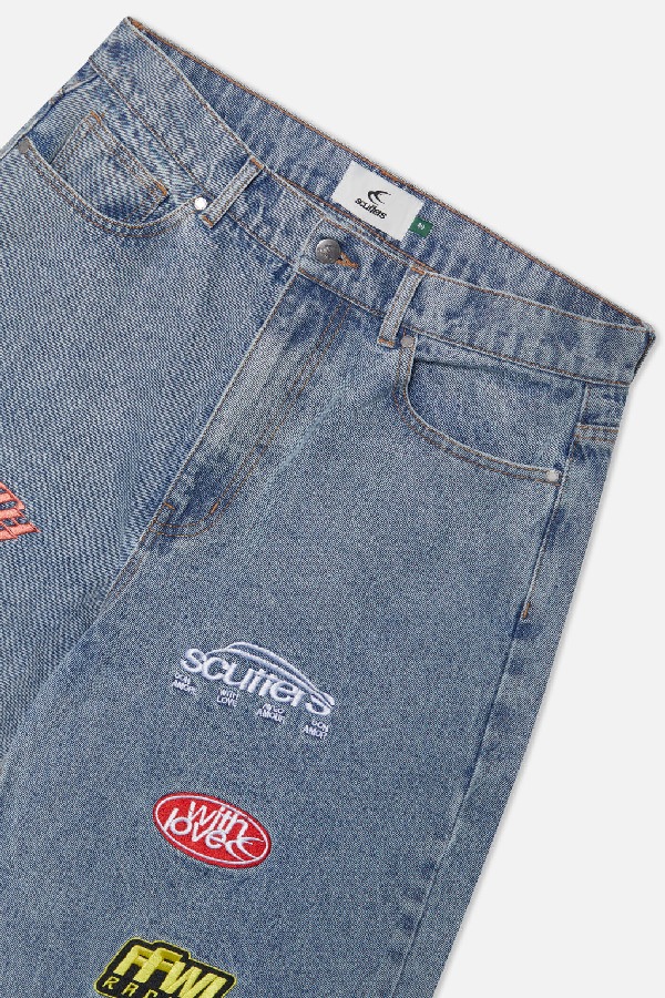 Pantalon Scuffers Sample Jeans Azules | 23487XUKF