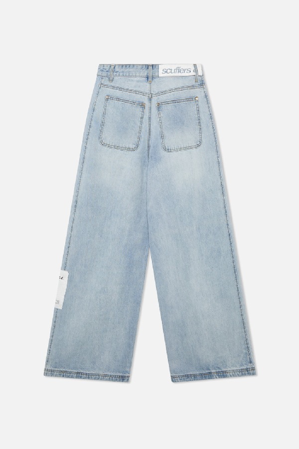 Pantalon Scuffers Tech Denim Azules | 53709SGUN