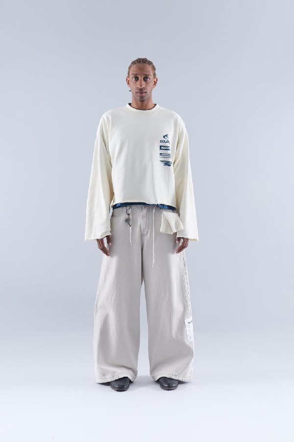 Pantalon Scuffers Tech Denim Grises | 90415QGFR