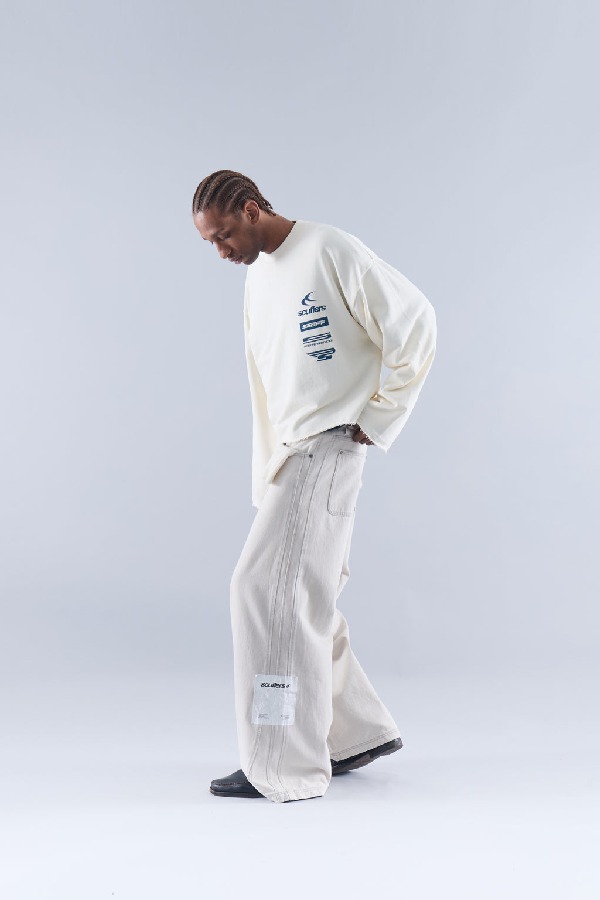 Pantalon Scuffers Tech Denim Grises | 90415QGFR