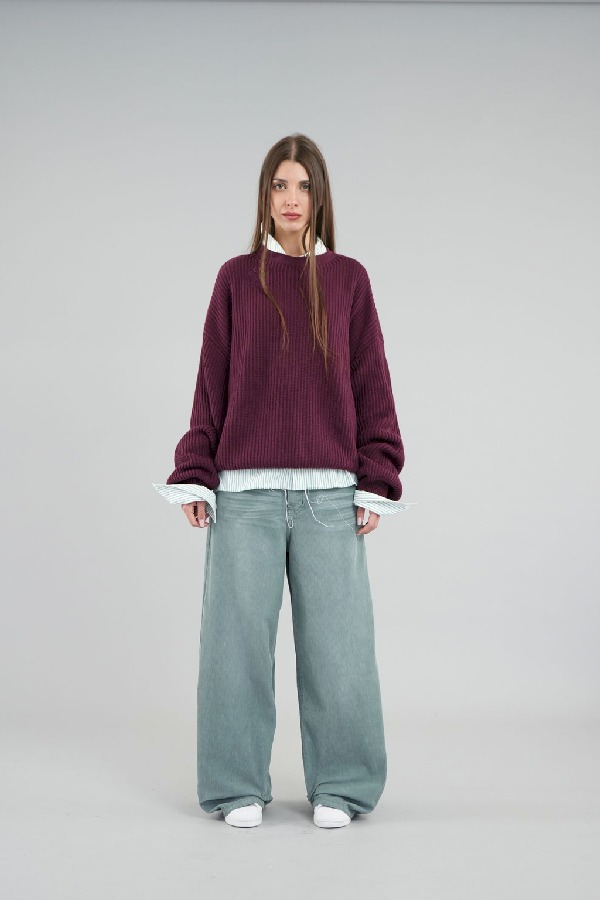 Prendas De Punto Scuffers Amore Knit Vino | 73891DAIT