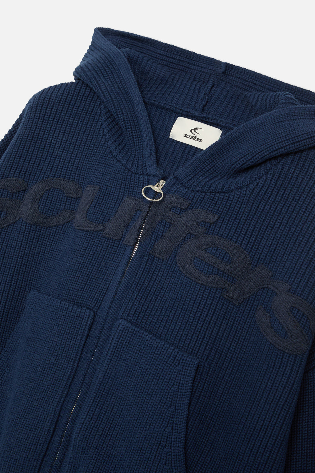 Prendas De Punto Scuffers Buzz Knit Zipper Azul Marino | 14973KFAM