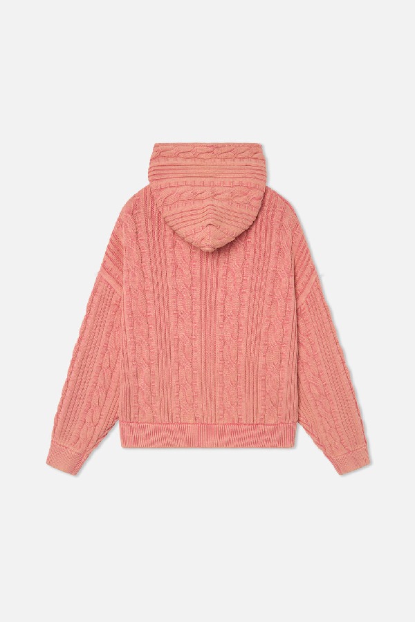 Prendas De Punto Scuffers Latte Zipper Knit Rosas | 51432FOPW