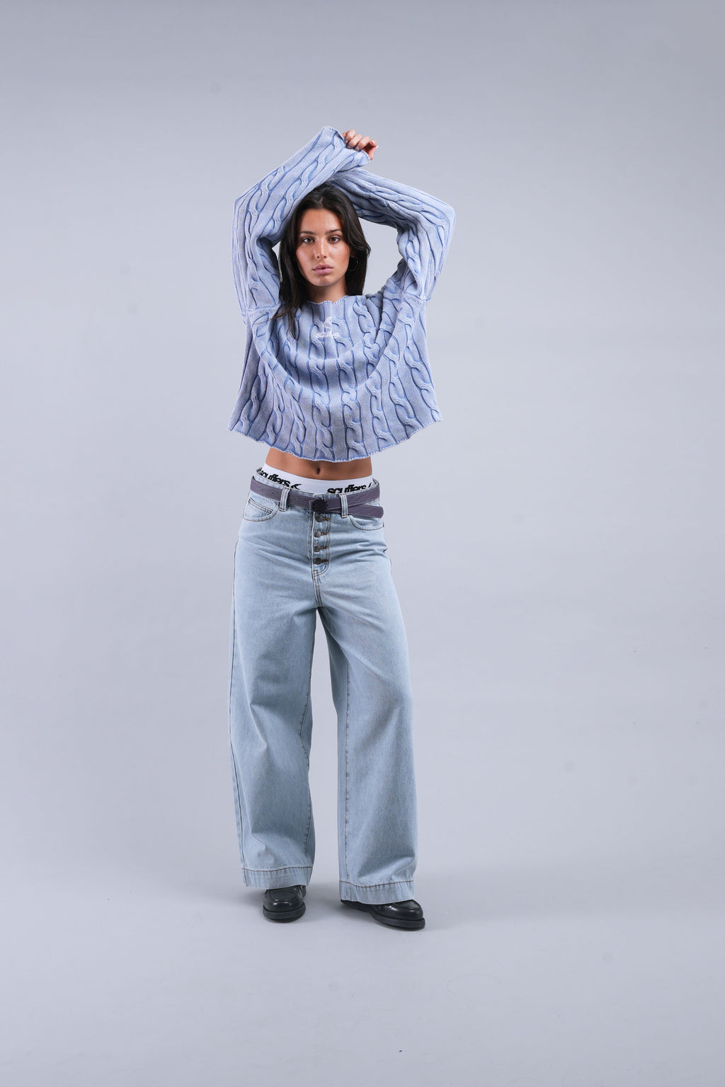 Prendas De Punto Scuffers New Trench Knit Azules | 21936FKOJ