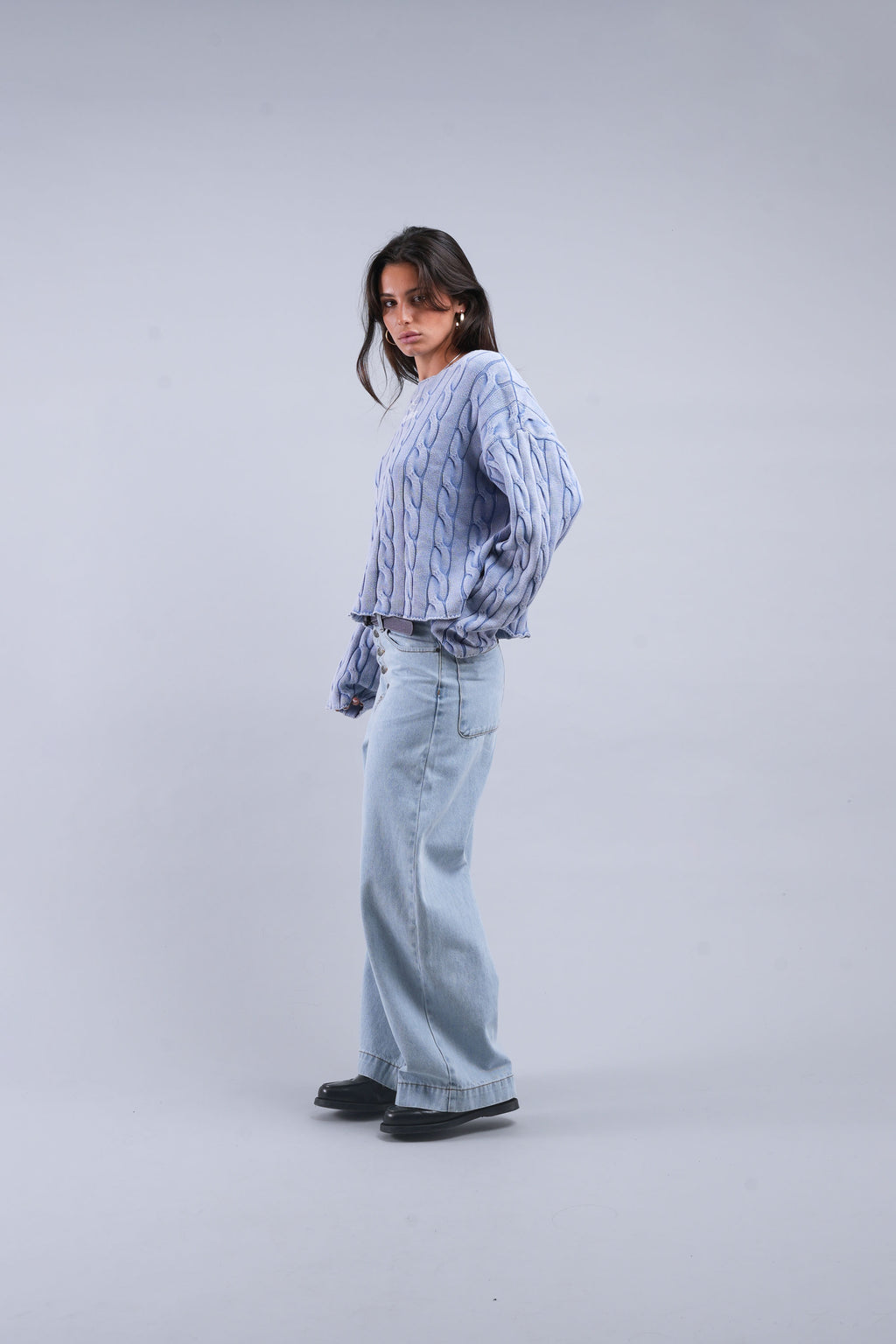 Prendas De Punto Scuffers New Trench Knit Azules | 21936FKOJ