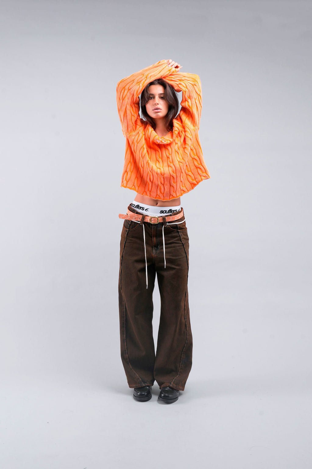 Prendas De Punto Scuffers New Trench Knit Naranjas | 50871GNBP