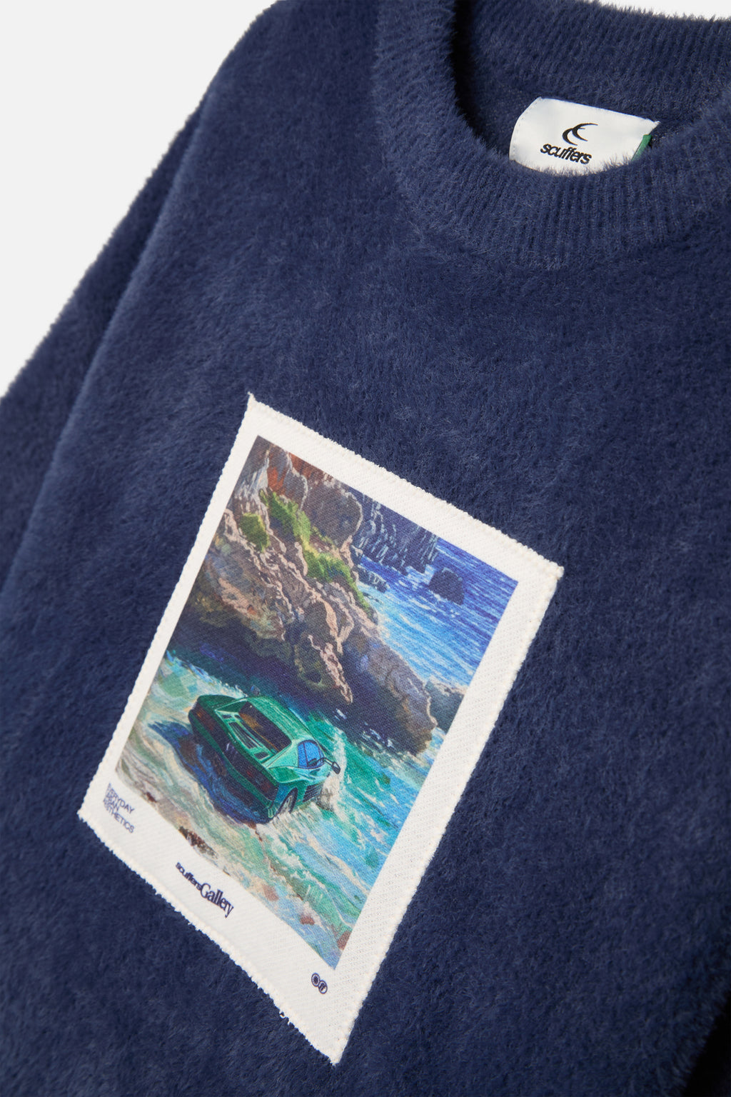 Prendas De Punto Scuffers Oil #1 Knit Azul Marino | 49387ZJNW