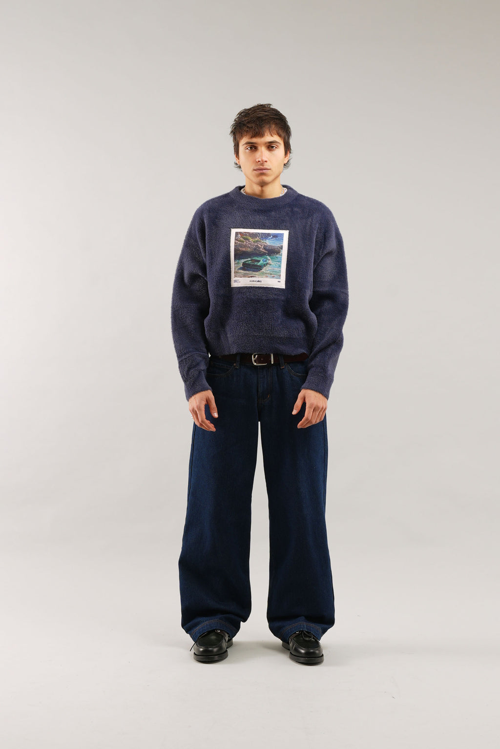Prendas De Punto Scuffers Oil #1 Knit Azul Marino | 49387ZJNW