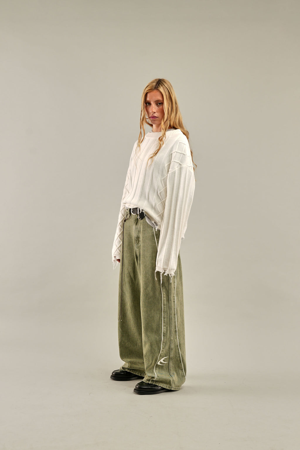 Prendas De Punto Scuffers Oversized Jersey Blancos | 24586YHEM