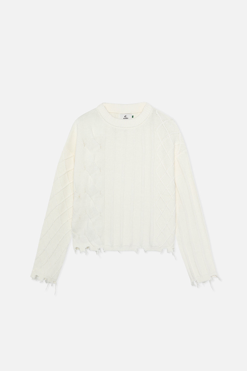 Prendas De Punto Scuffers Oversized Jersey Blancos | 24586YHEM