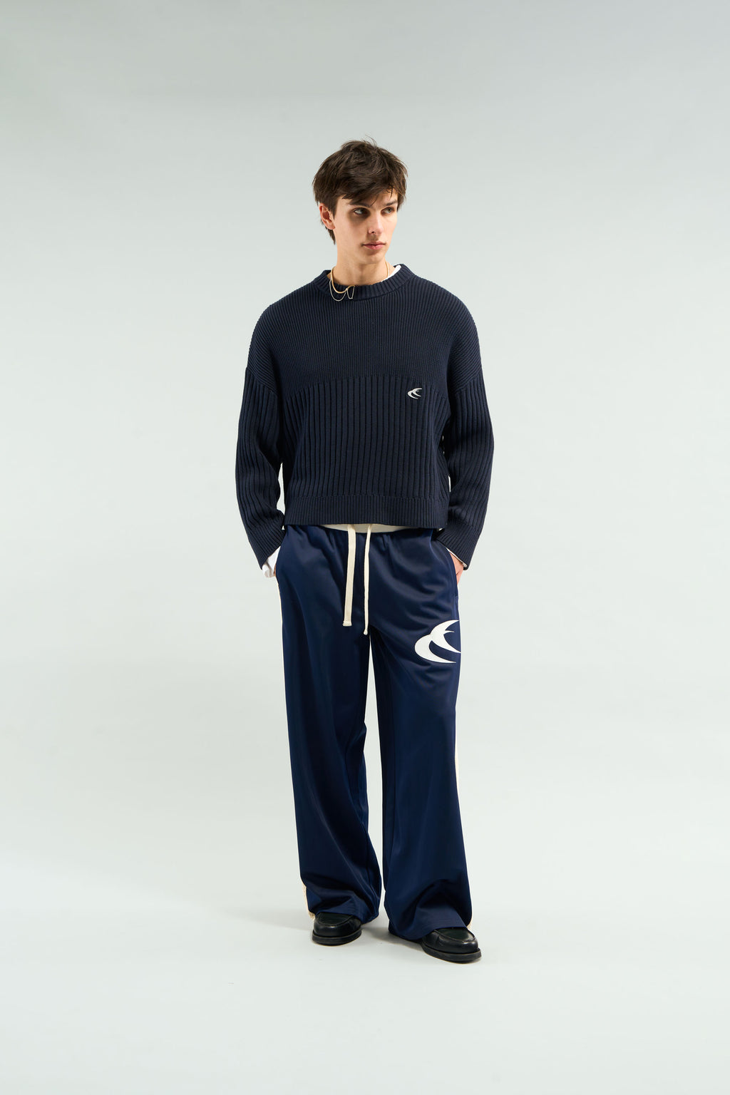 Prendas De Punto Scuffers Pin Knit Azul Marino | 26805YSMQ