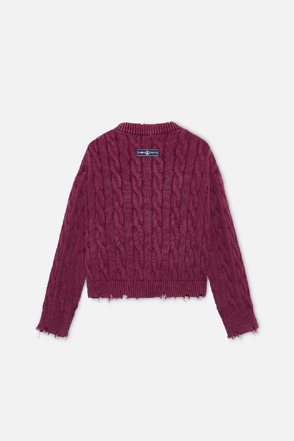 Prendas De Punto Scuffers Trench Jersey Vino | 74016RPHE