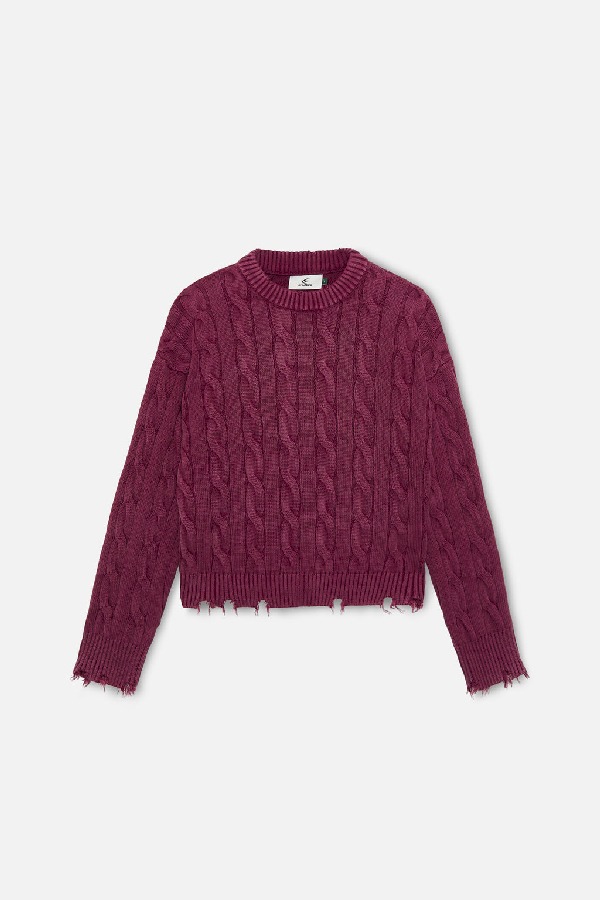 Prendas De Punto Scuffers Trench Jersey Vino | 74016RPHE