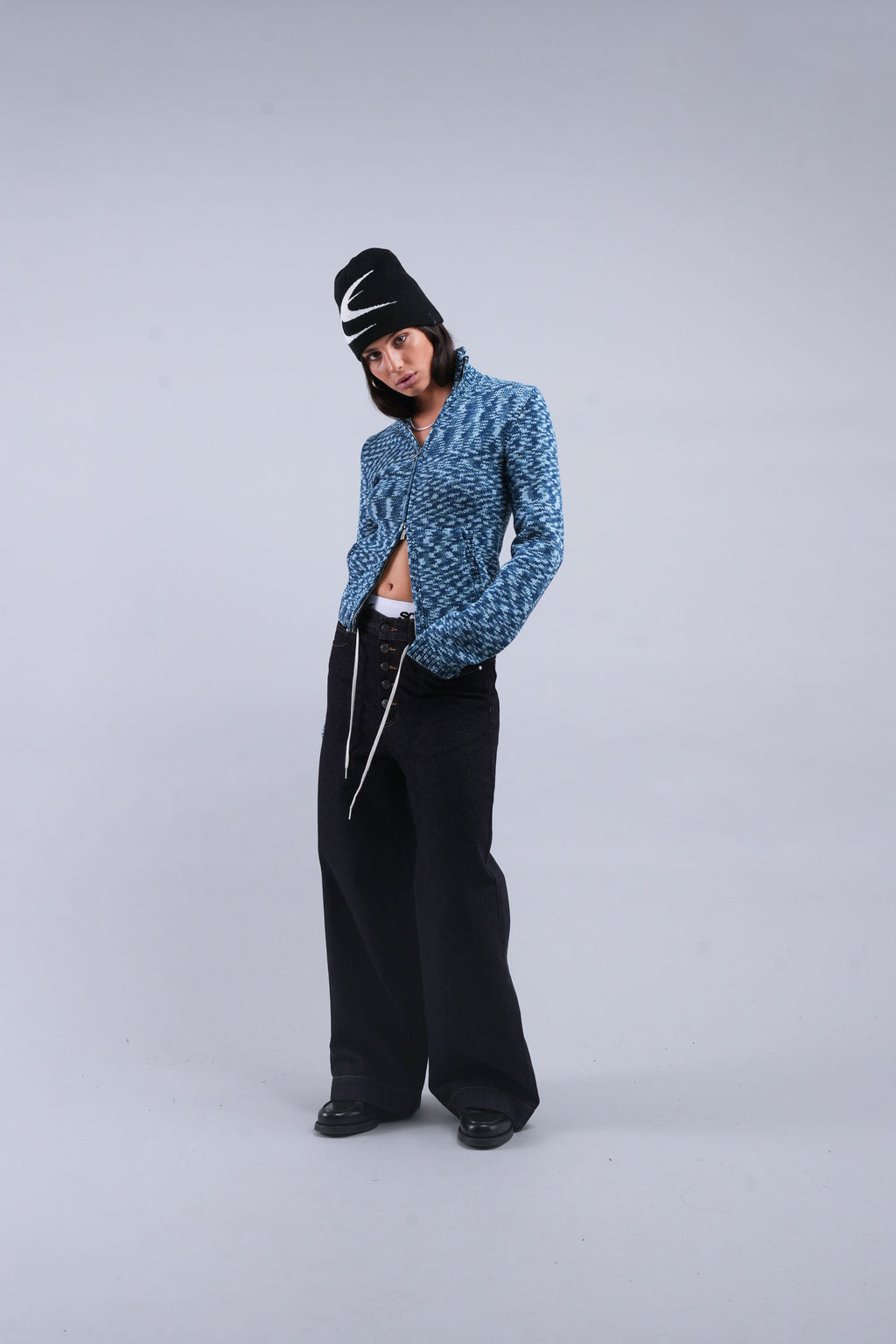 Prendas De Punto Scuffers Tropic Knit Zipper Azules | 86402APGB