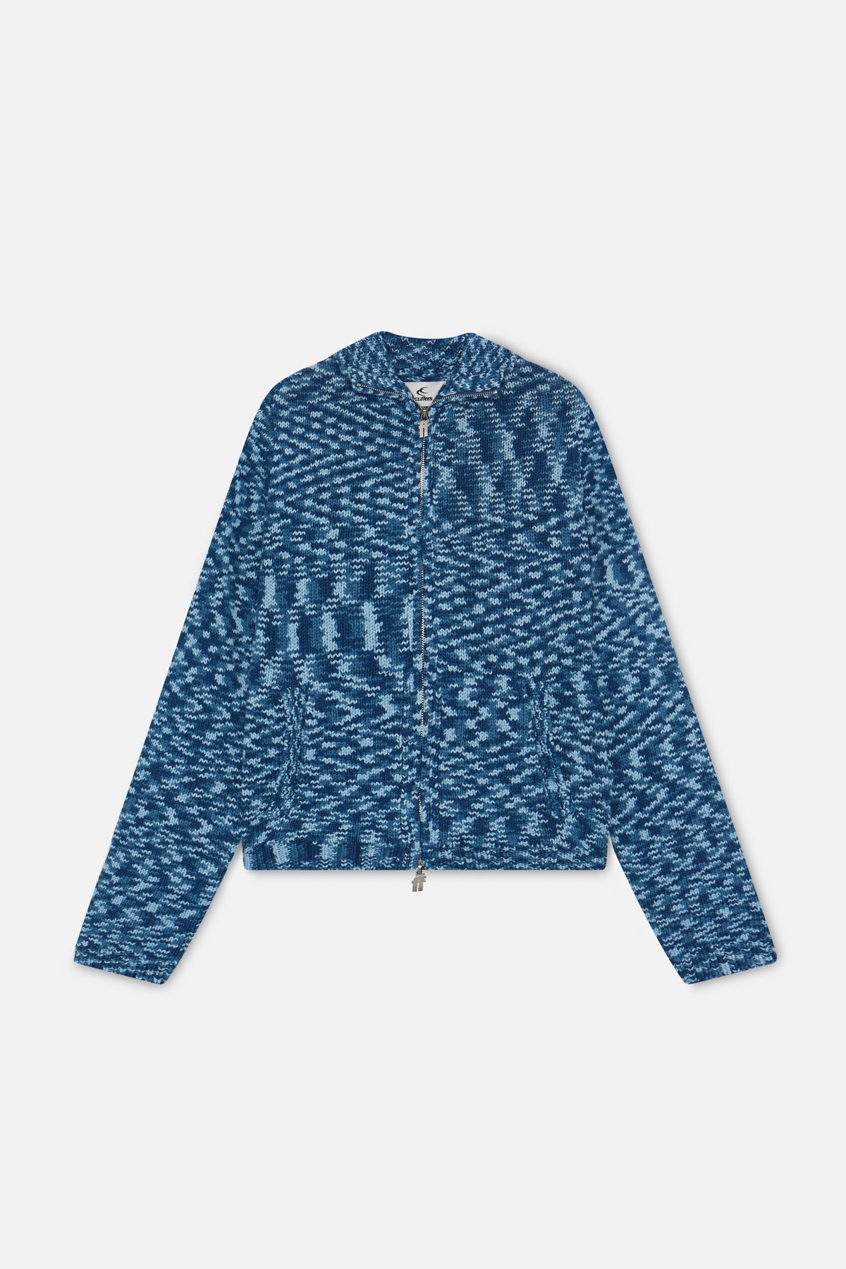 Prendas De Punto Scuffers Tropic Knit Zipper Azules | 86402APGB