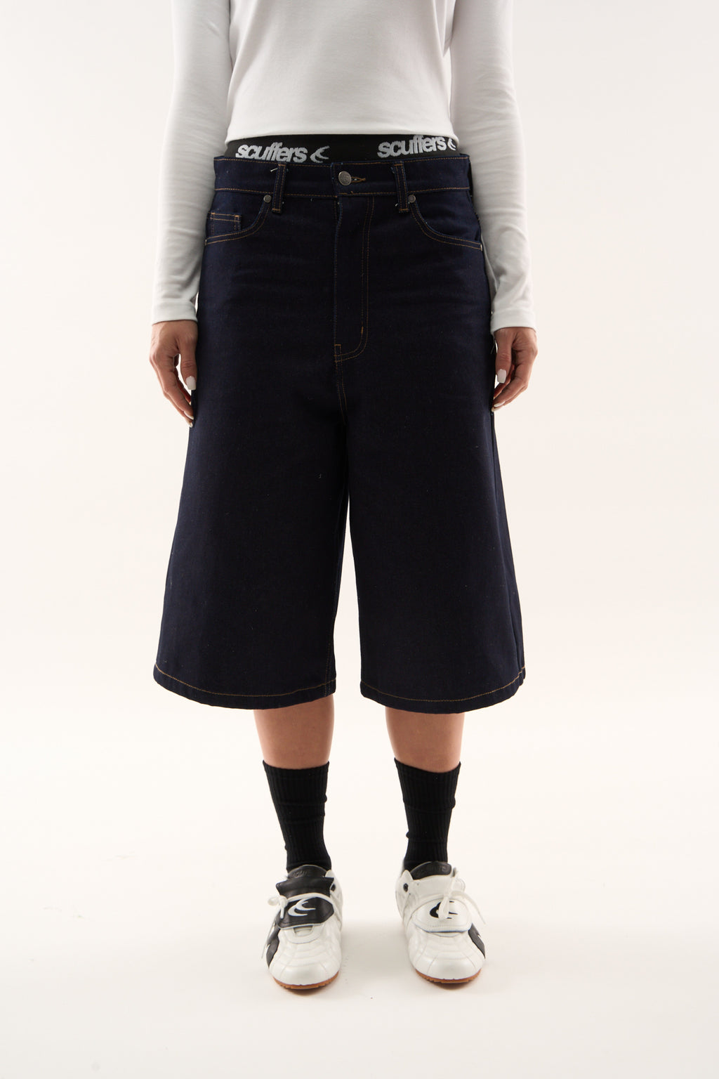 Short Scuffers Jumbo Shorts Azules Oscuro | 28504HWCV