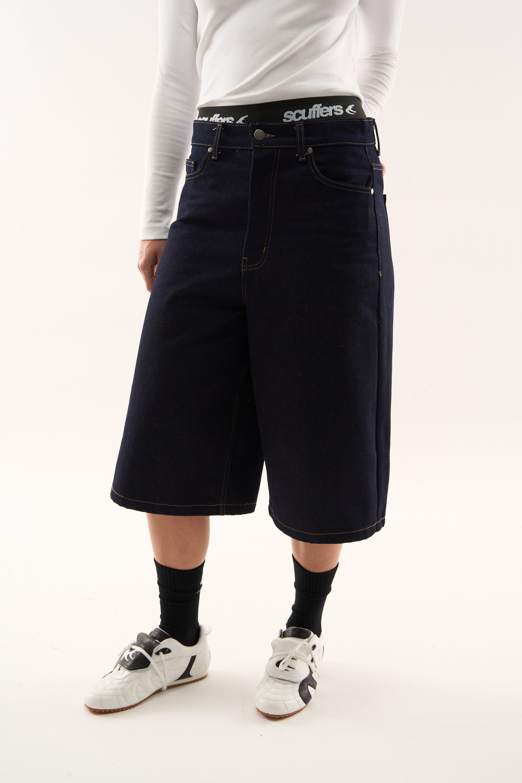 Short Scuffers Jumbo Shorts Azules Oscuro | 28504HWCV