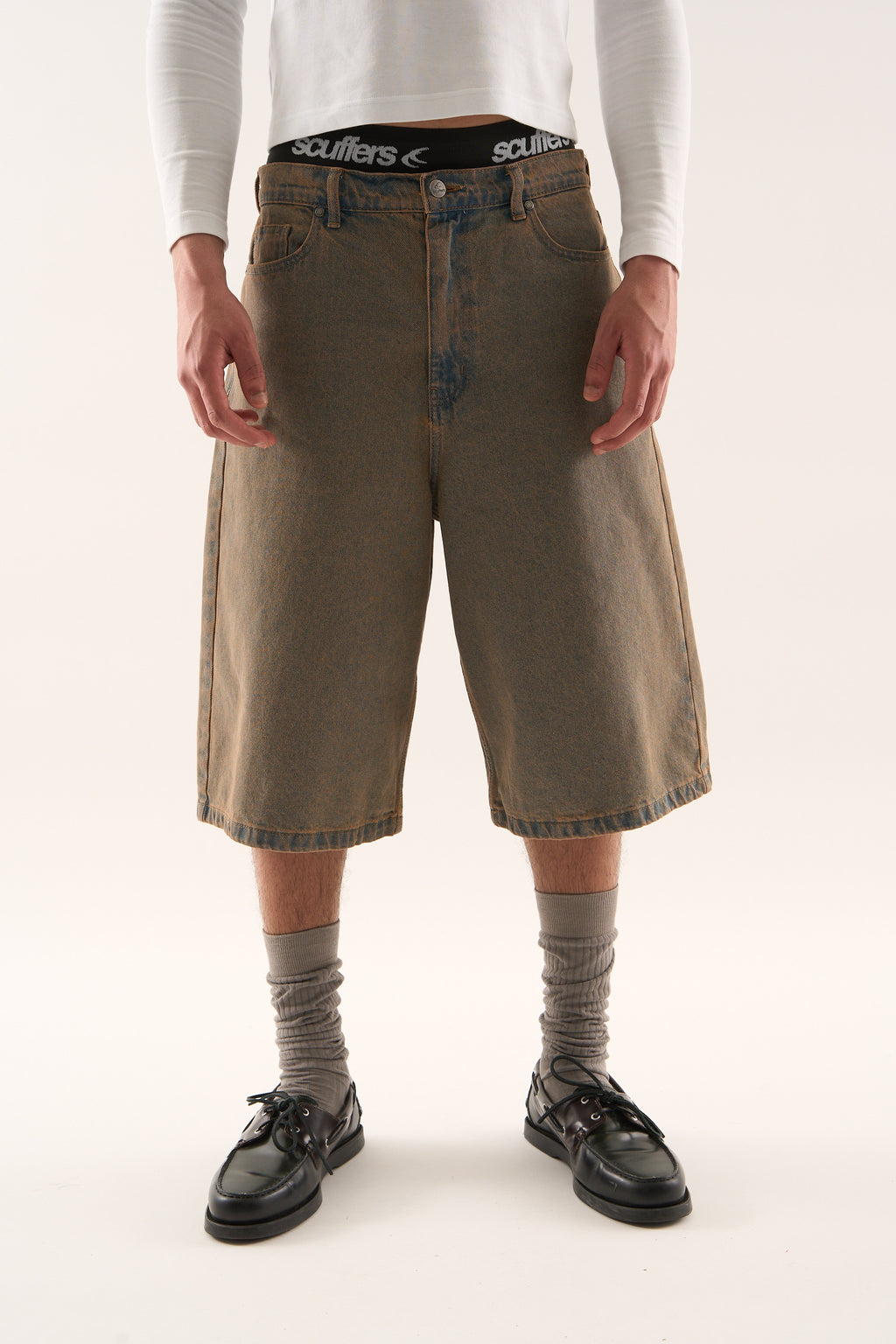 Short Scuffers Jumbo Shorts Marrom | 86170TBNV