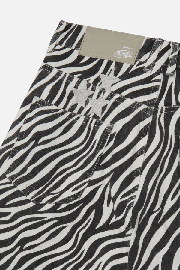 Short Scuffers Jumbo Zebra | 35086GIOZ